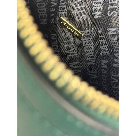 Steven Madden BMaggie Crossbody Green Mini Purse Gold Chain Adj Strap Sm Handbag - Picture 7 of 10